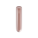 Pandangan hadapan Ploom AURA Rose Gold menunjukkan garis bersih, kemasan elegan, dan reka bentuk menegak padat.
