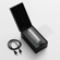 Open box of Ploom AURA Lunar Silver showing the device, charging cable, and cleaning accessories inside the package.