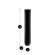 Ploom AURA Jet Black Augmented Pattern front panel shown with dimensions 9.65 × 3.30 × 1.80 cm, emphasizing compact size and elegant proportions.