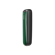 Side view of Ploom AURA front panel Amazon Green, showing slim profile, smooth edges, elegant curves, and premium design details.
