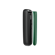 Amazon Green Ploom AURA front panel side view, detached from device, highlighting shape, thickness, and refined craftsmanship from every angle.

