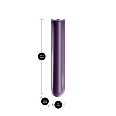 Panel hadapan Ploom AURA Lavender dipaparkan dengan ukuran: tinggi 9.65 cm, lebar 3.30 cm, dan dalam 1.80 cm, sesuai untuk pemasangan modular yang nipis.
