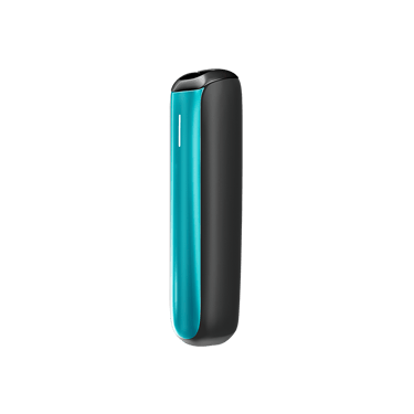 Pandangan sisi aksesori panel Ploom AURA Ocean Blue menekankan reka bentuk nipis, vibrant, dan boleh tanggal untuk gaya & fungsi.
