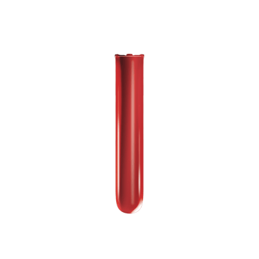 Pandangan depan panel hadapan Ploom AURA Lava Red, menonjolkan warna berani dan permukaan berkilat dengan sentuhan premium.
