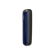 Side profile of the Navy Blue Augmented Pattern Ploom AURA front panel, emphasizing slim proportions, smooth edges, and elegant contours.
