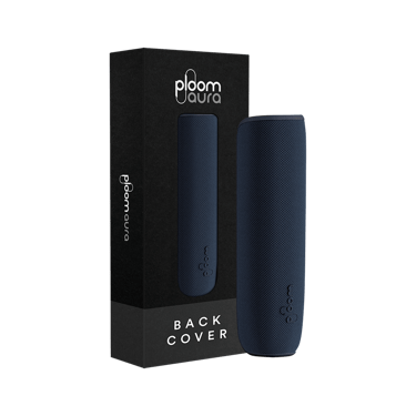 Ploom AURA Back Cover Navy Blue pack, offering a rich, deep tone that adds calm sophistication and style to everyday personal routines