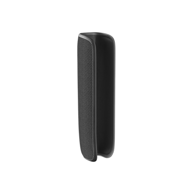 Jet Black Back Cover for Ploom AURA shown alone, showcasing polished finish and elegant, understated design for any lifestyle.
