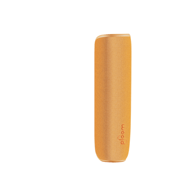 Mango Sorbet Ploom AURA Back Cover right view, displaying ergonomic shape, durable design, and energetic color that radiates cheerful personality

