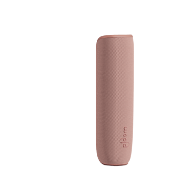 Pandangan kanan Rose Gold Ploom AURA Back Cover, menonjolkan lengkung lembut, tepi halus dan kemasan logam hangat mewah.
