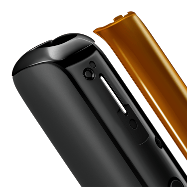 Close-up of detached Mango Sorbet front panel, showing polished texture, premium details, and modern modular design.

