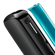 Close-up panel Ploom AURA Ocean Blue yang ditanggalkan, menunjukkan tekstur premium, perincian berkilat, dan reka bentuk anggun.
