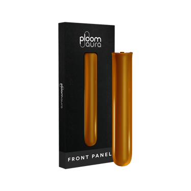 Ploom AURA Front Panel Mango Sorbet pack, showcasing vibrant modular design and customizable color options to match your style or mood.