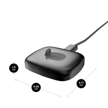 Dimensi stesen dok Black Ploom AURA