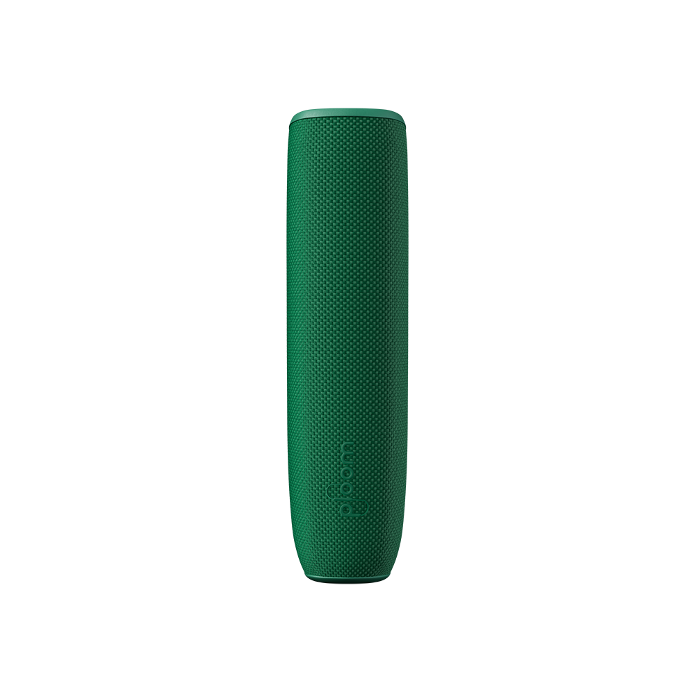 Amazon Green Ploom AURA Back Cover front facing, presenting a clean, minimalist design paired with a natural tone that feels grounded and modern.
