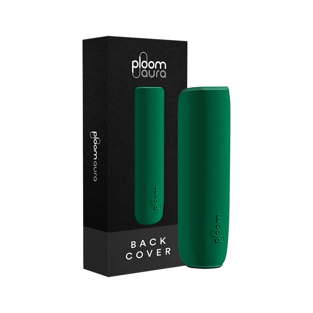 Ploom AURA Back Cover Amazon Green pack, inspired by nature with a rich green tone that adds freshness, balance, and calm to daily routines.
