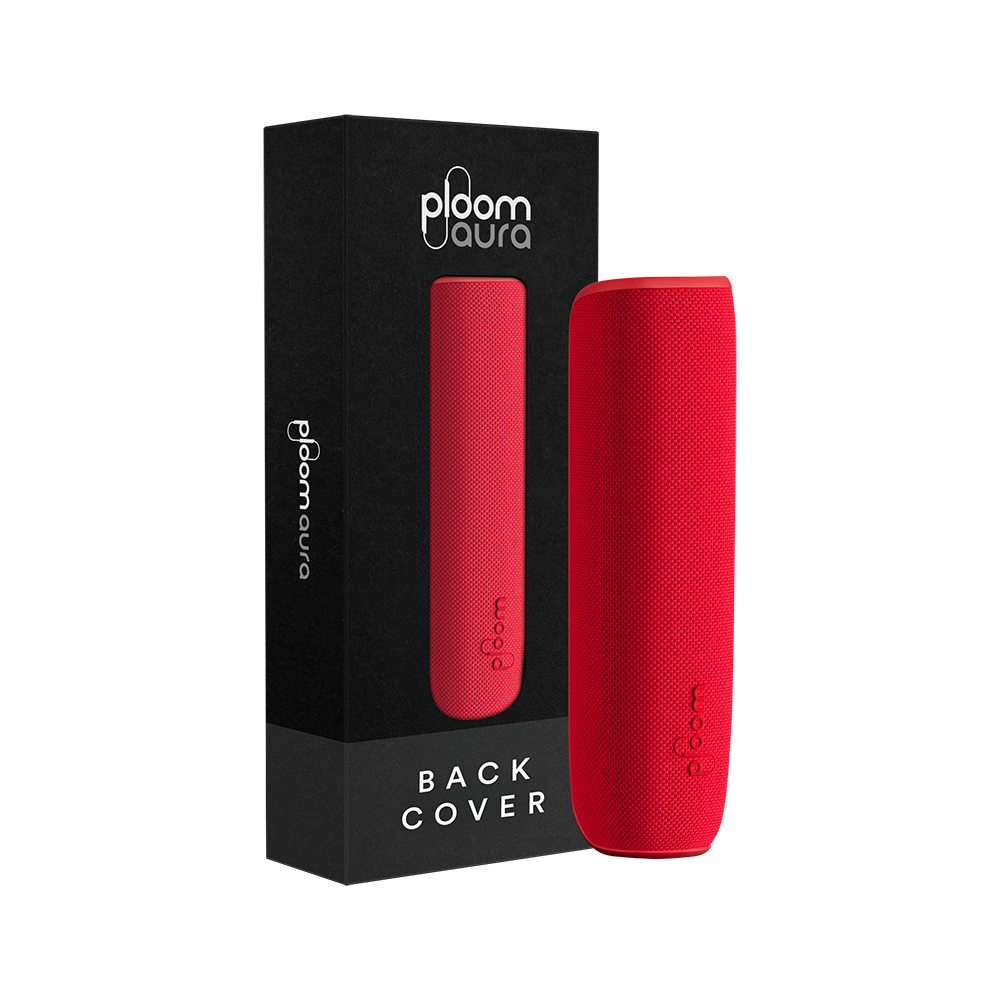 Ploom AURA Back Cover Lava Red pack, offering bold, energetic color choices for users who enjoy making a confident style statement.
