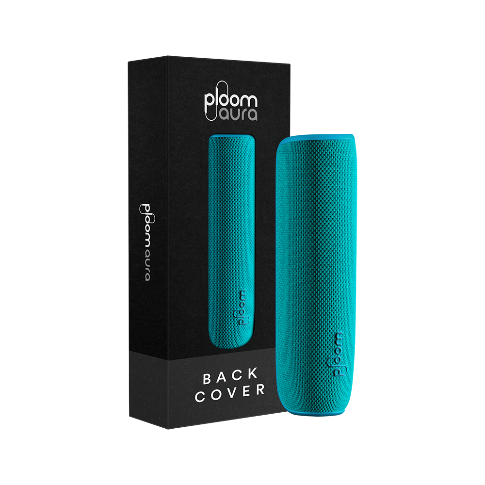 Ploom AURA Back Cover Ocean Blue pack offering calm yet expressive shades inspired by everyday balance, movement, and moments of quiet refresh
