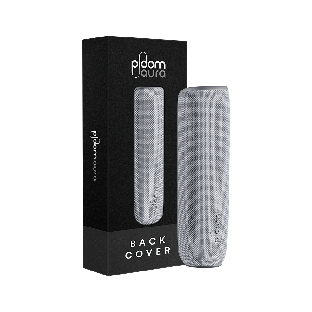 Ploom AURA Back Cover Lunar Silver pack, offering sleek metallic tones to elevate your device with polished, modern, sophisticated style and elegance.
