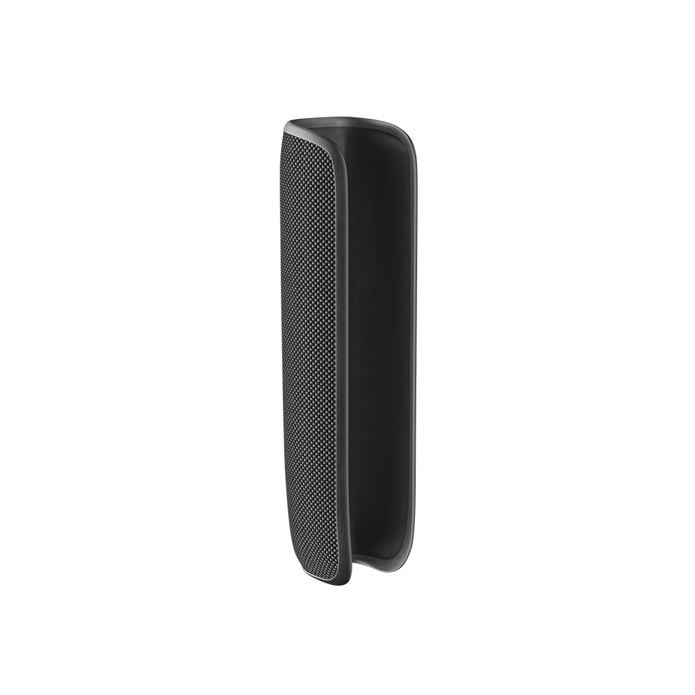 Jet Black Back Cover for Ploom AURA shown alone, showcasing polished finish and elegant, understated design for any lifestyle.
