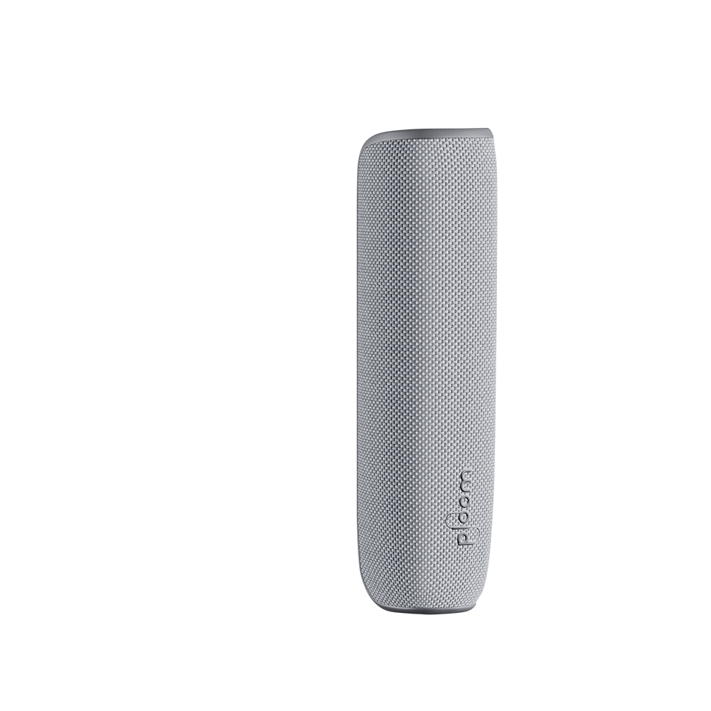 Lunar Silver Ploom AURA Back Cover right view, showcasing smooth curves and a polished metallic tone designed for comfortable daily use
