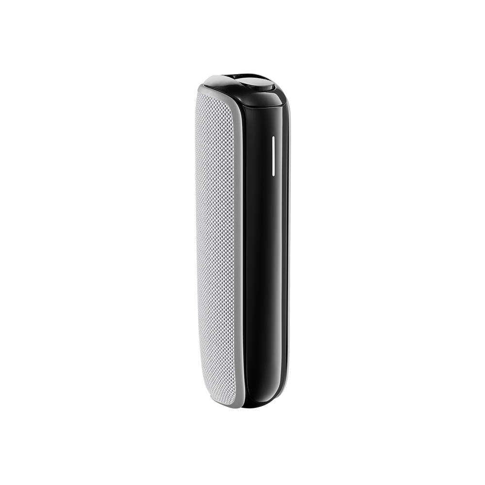Lunar Silver Back Cover on Ploom AURA device, adding a subtle metallic touch that blends effortlessly into everyday routines and personal style
