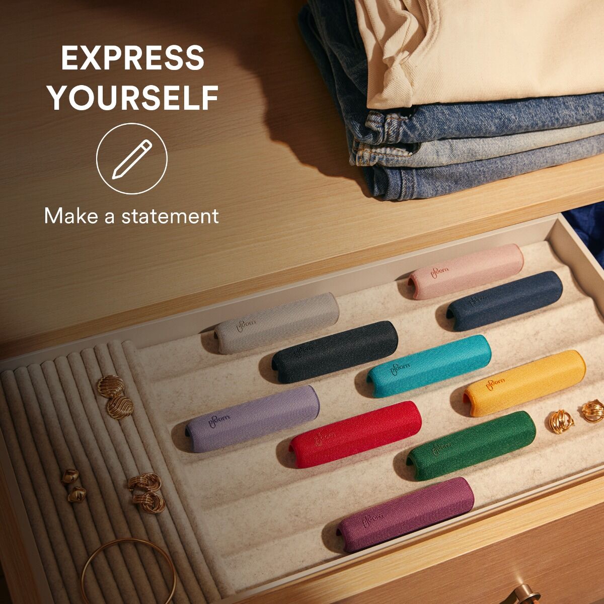 Range of Ploom AURA Back Covers lets you match your style or mood with soft, vibrant, and customizable colors to suit every personality
