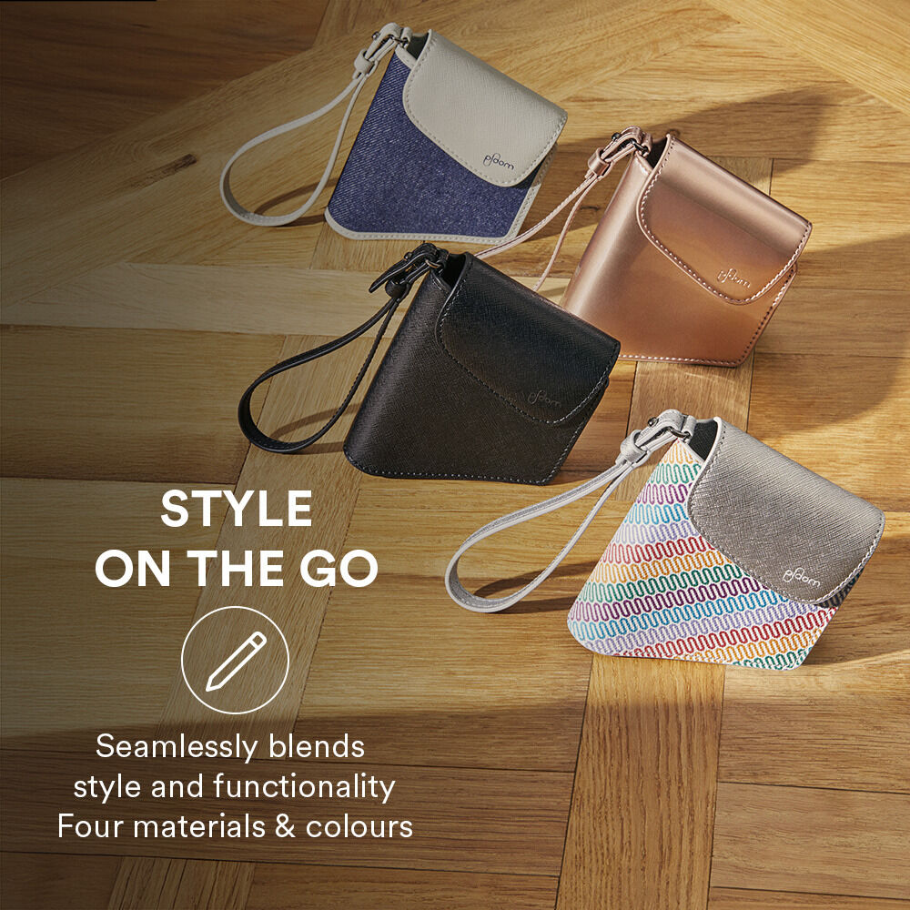 Range of Ploom AURA Duo Carry Cases style on the go, designed to keep your device and sticks organised while complementing personal style.