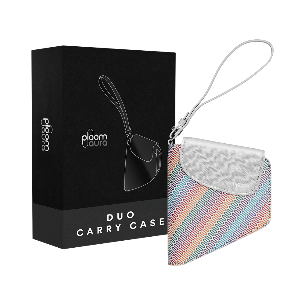 Ploom AURA Duo Carry Case Multicolored Patterned Canvas pack menawarkan pilihan perlindungan berani dan ekspresif dengan karakter visual playful.