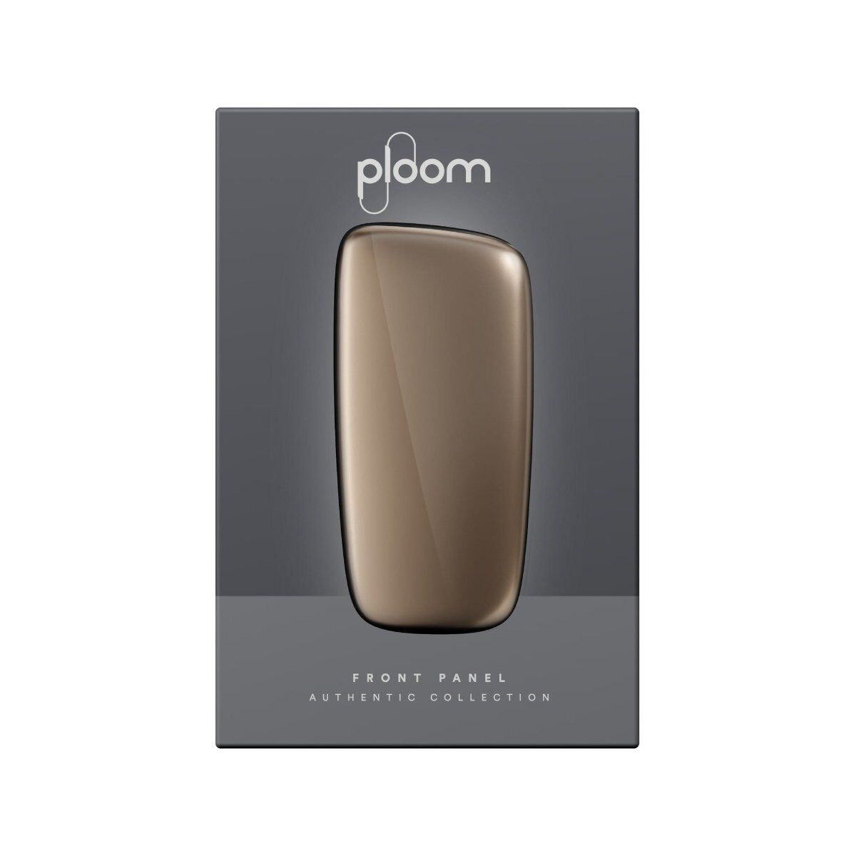 Ploom X Advanced front panel gold packaging
