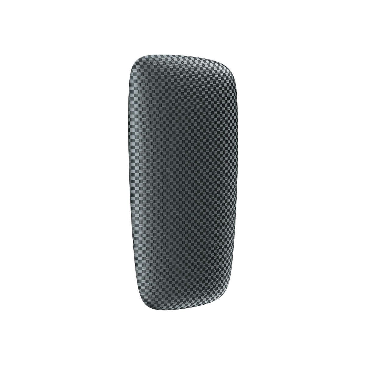 Ploom X Advanced squared front panel slate grey on device - left angle
