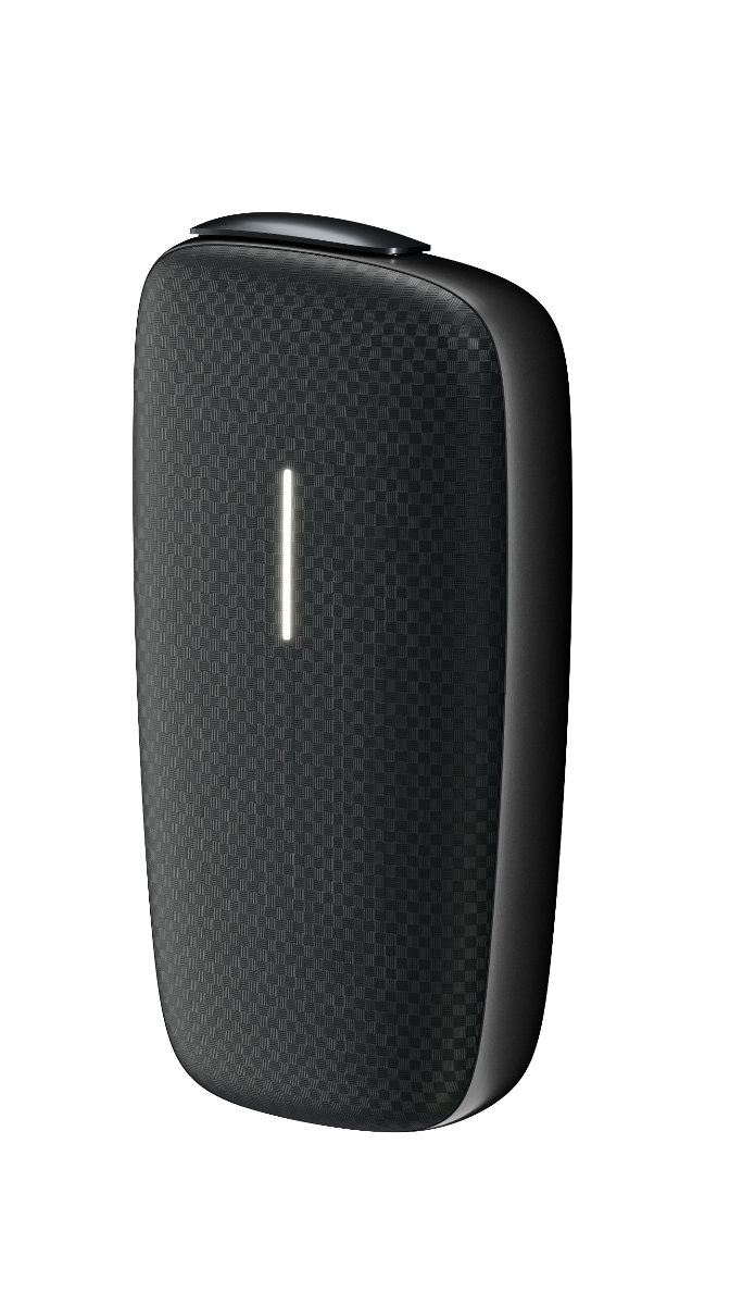 Led on Squared Front Panel Black On Slate Grey Device Right
