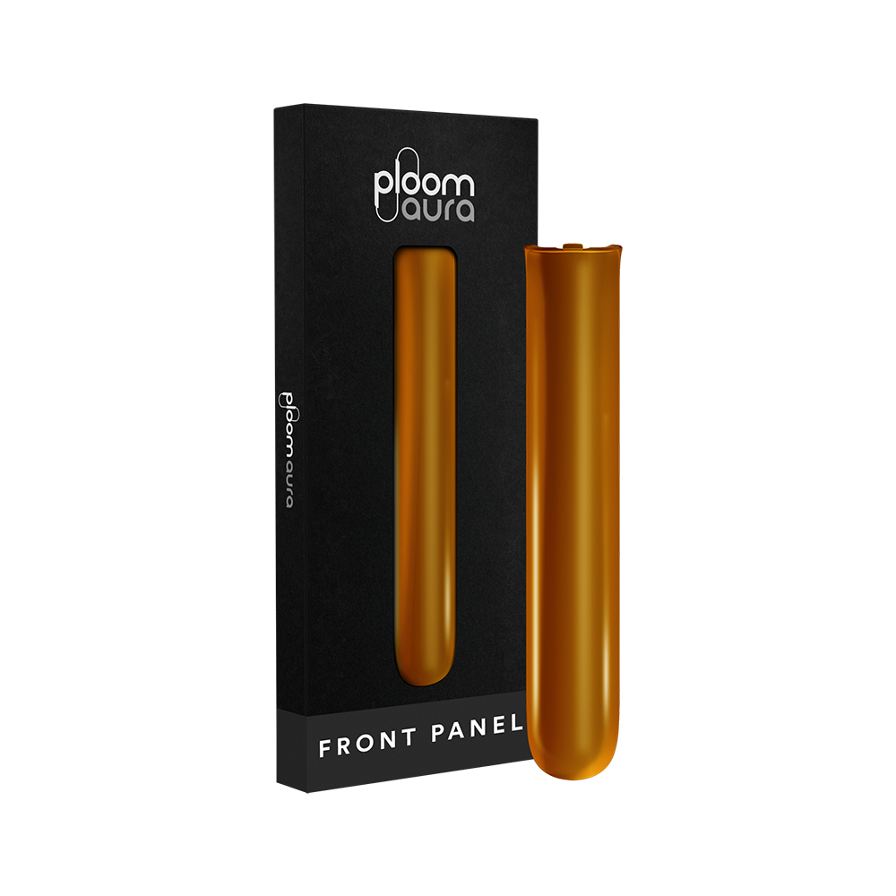 Ploom AURA Front Panel Mango Sorbet pack, showcasing vibrant modular design and customizable color options to match your style or mood.
