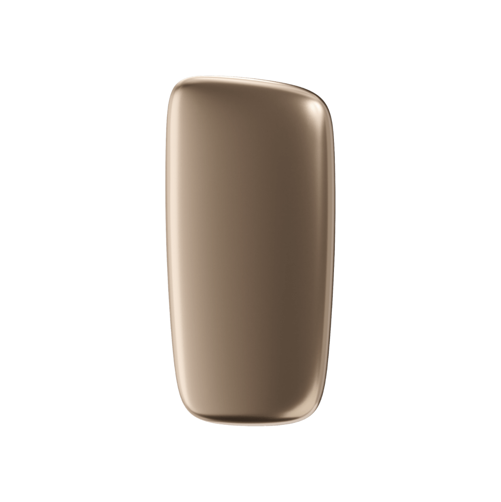 Ploom X Advanced front panel gold front facing
