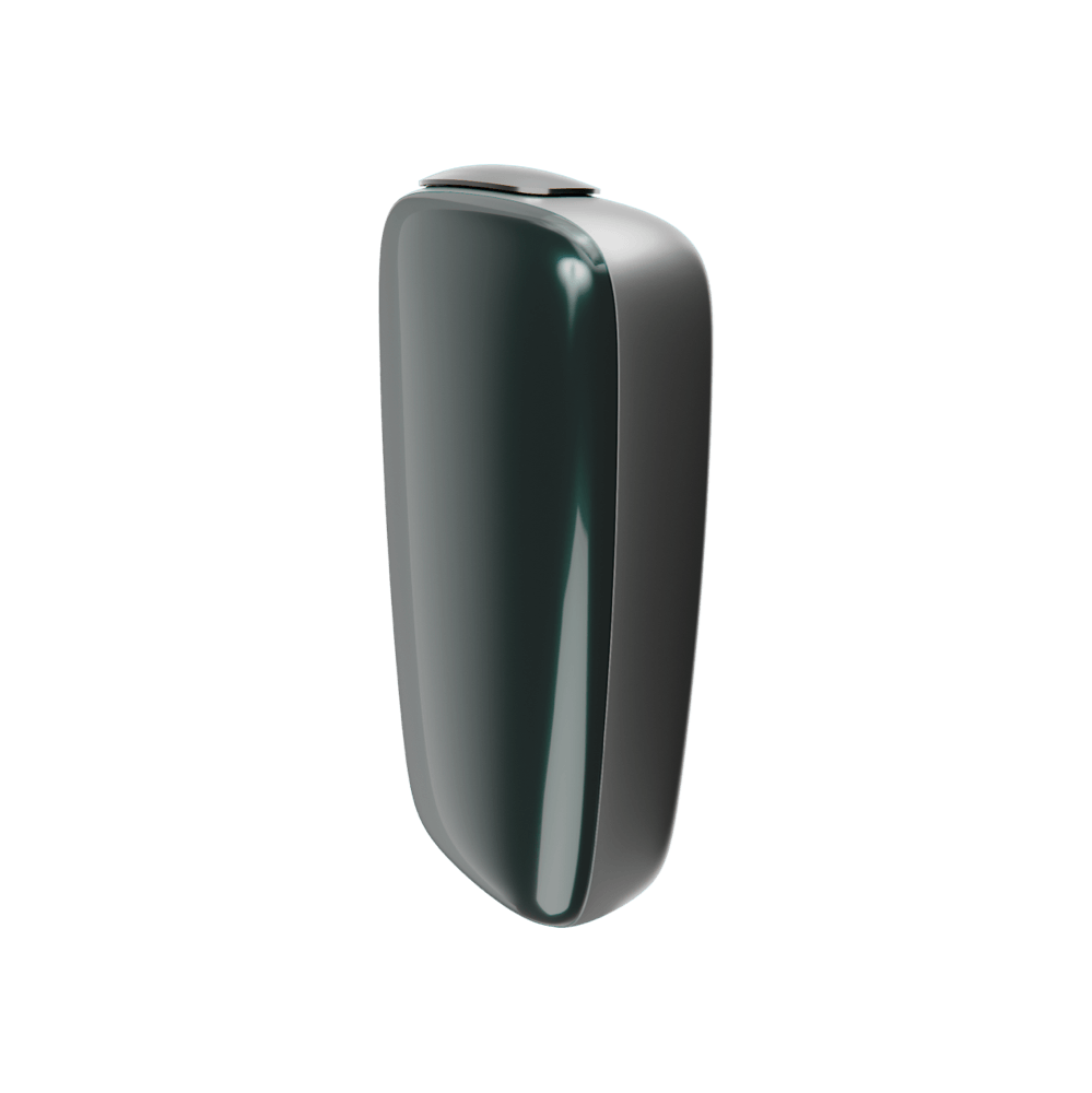 Ploom X Advanced front panel deep water green side facing
