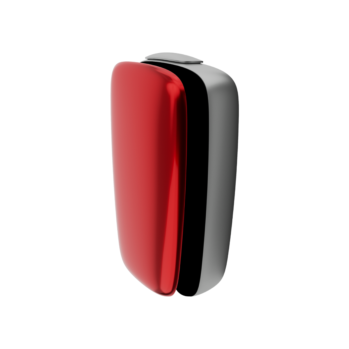 Ploom X Advanced front panel lave red side facing
