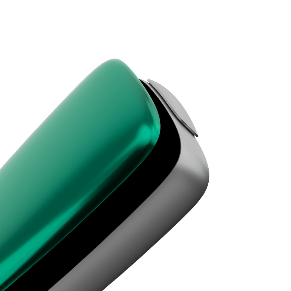 Ploom X Advanced front panel Amazon Green close up
