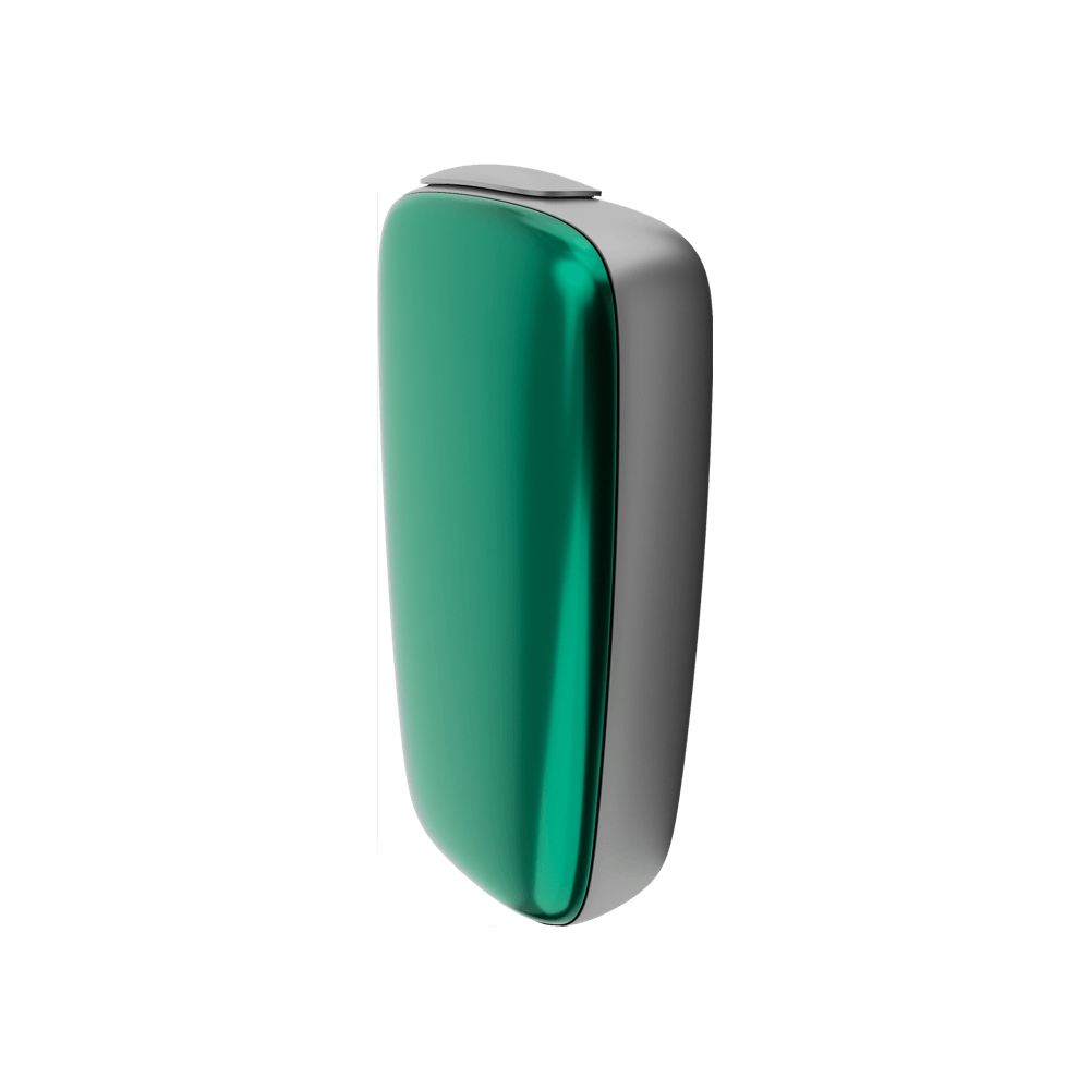 Ploom X Advanced front panel Amazon Green side facing
