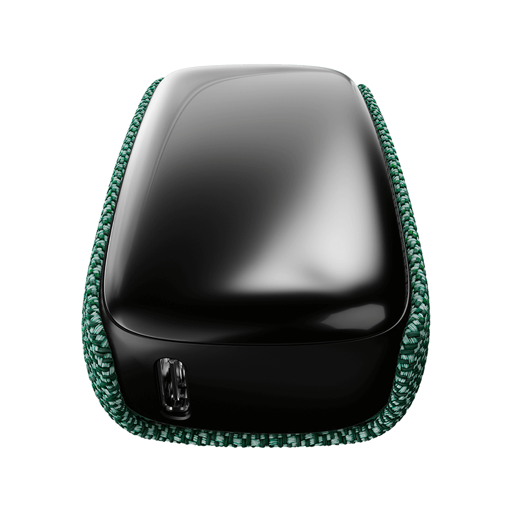 Ploom X Advanced fabric back cover Ploom green extra shot
