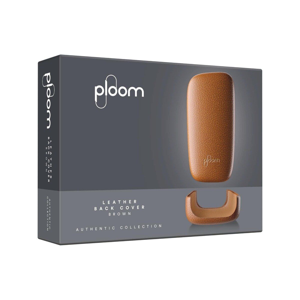 Ploom X Advanced leather back cover brown extra shot
