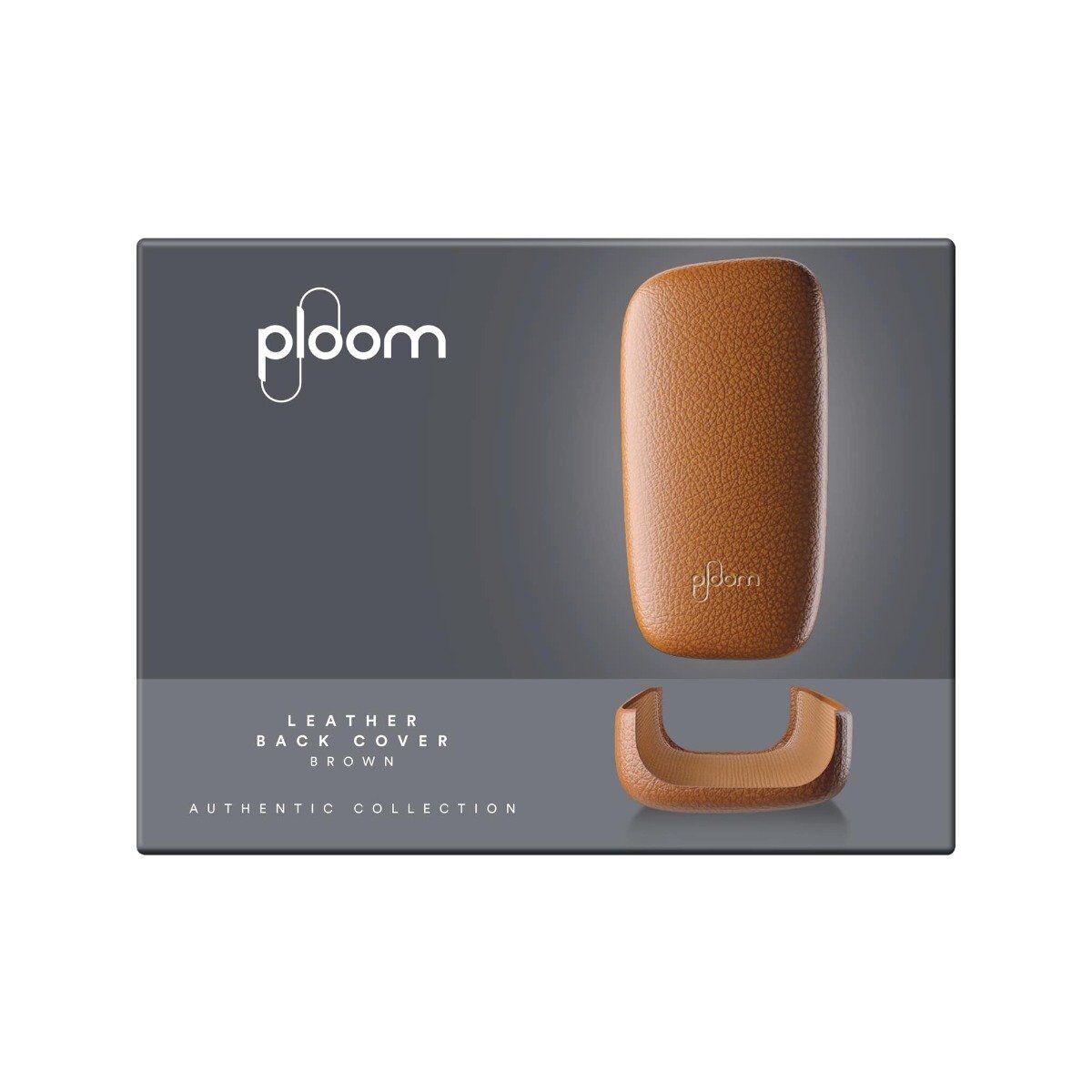 Ploom X Advanced leather back cover brown extra shot
