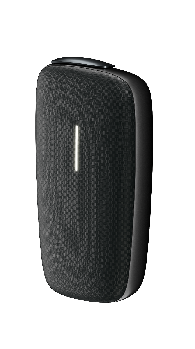 Led on Squared Front Panel Black On Slate Grey Device Right